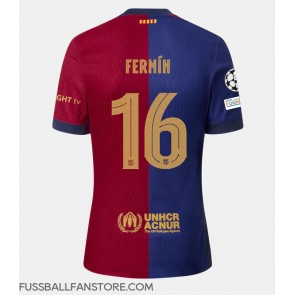 Barcelona Fermin Lopez #16 Replik Heimtrikot 2024-25 Kurzarm